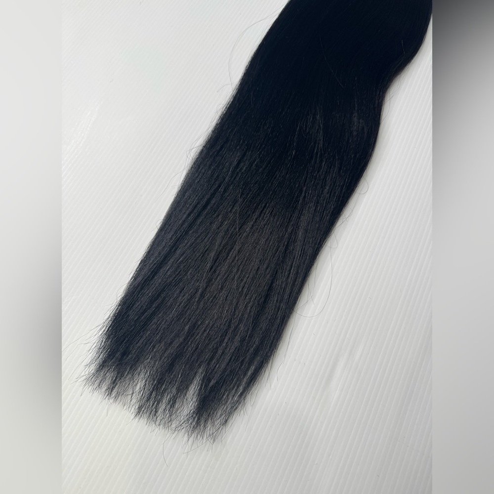 Zury Micro Yaki Perm 24” Bulk Hair Extensions 100% Human Hair, Jet Black  Hair - Picture 5 of 8